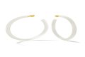 White Hoop Earrings a la Tracee Ellis Ross’ Alison Lou Pair